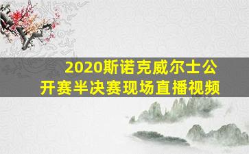 2020斯诺克威尔士公开赛半决赛现场直播视频