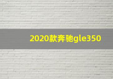 2020款奔驰gle350