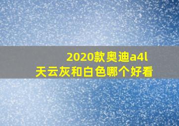 2020款奥迪a4l天云灰和白色哪个好看