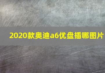 2020款奥迪a6优盘插哪图片