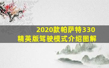 2020款帕萨特330精英版驾驶模式介绍图解