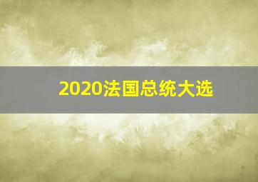 2020法国总统大选