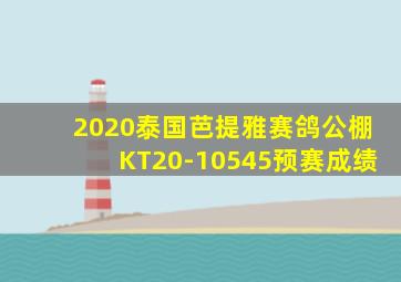 2020泰国芭提雅赛鸽公棚KT20-10545预赛成绩