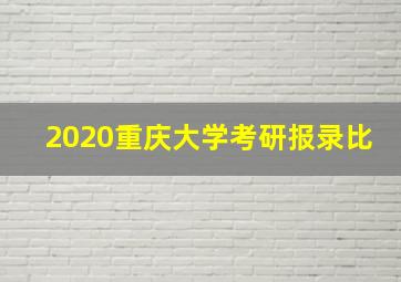 2020重庆大学考研报录比