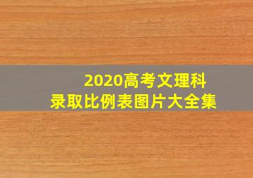 2020高考文理科录取比例表图片大全集