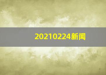 20210224新闻