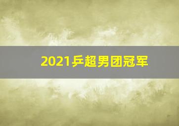 2021乒超男团冠军