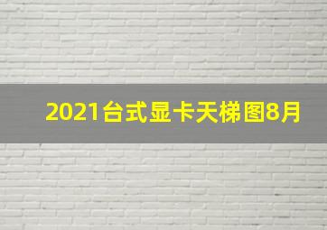 2021台式显卡天梯图8月