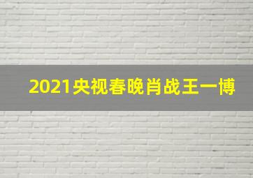 2021央视春晚肖战王一博