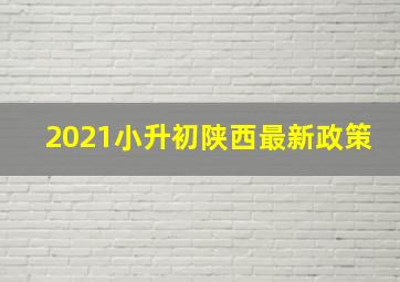 2021小升初陕西最新政策