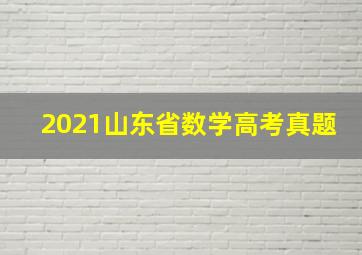 2021山东省数学高考真题