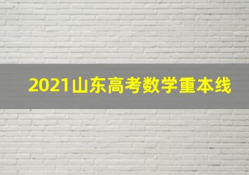 2021山东高考数学重本线