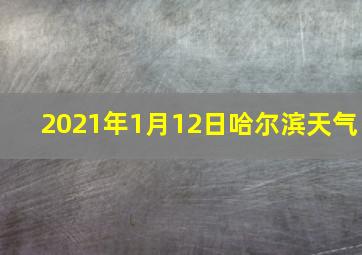 2021年1月12日哈尔滨天气