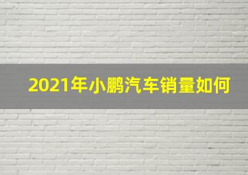 2021年小鹏汽车销量如何