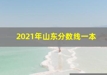 2021年山东分数线一本