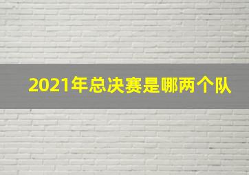 2021年总决赛是哪两个队