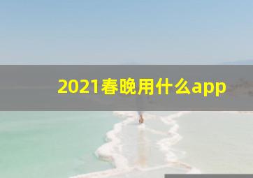 2021春晚用什么app