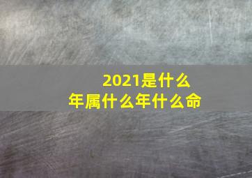 2021是什么年属什么年什么命