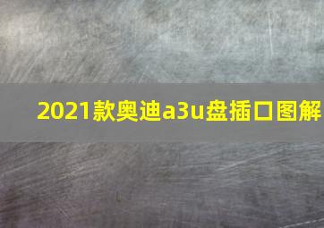 2021款奥迪a3u盘插口图解