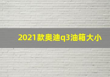 2021款奥迪q3油箱大小