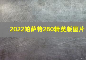 2022帕萨特280精英版图片