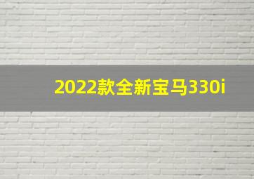 2022款全新宝马330i