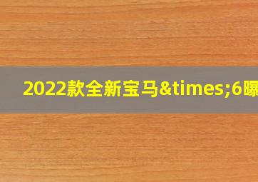 2022款全新宝马×6曝光