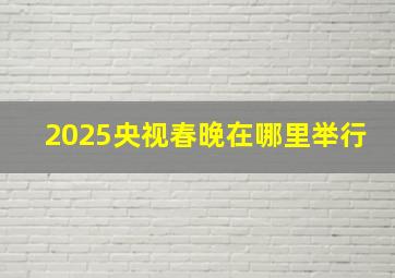 2025央视春晚在哪里举行