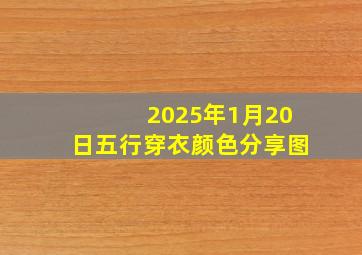 2025年1月20日五行穿衣颜色分享图