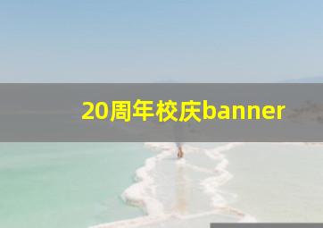 20周年校庆banner