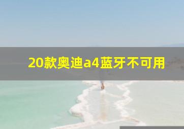 20款奥迪a4蓝牙不可用