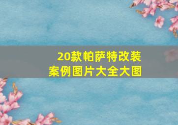 20款帕萨特改装案例图片大全大图