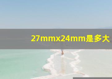 27mmx24mm是多大