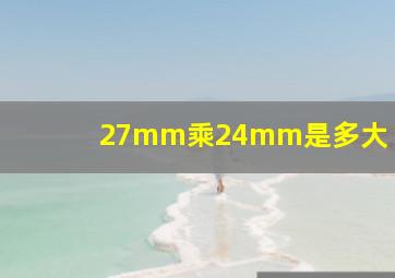 27mm乘24mm是多大