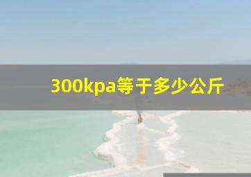 300kpa等于多少公斤