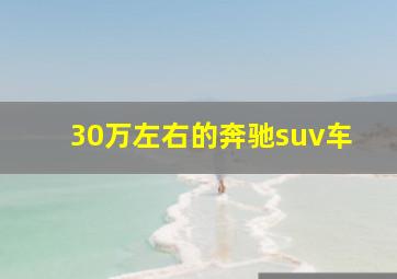 30万左右的奔驰suv车