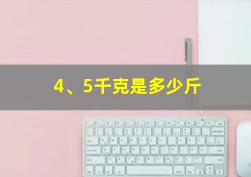 4、5千克是多少斤