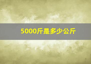 5000斤是多少公斤