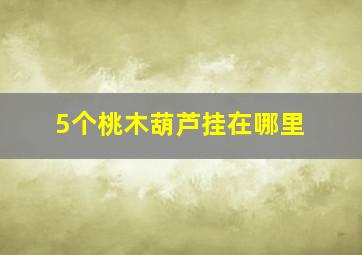 5个桃木葫芦挂在哪里