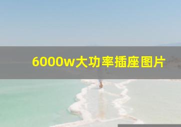 6000w大功率插座图片