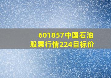 601857中国石油股票行情224目标价