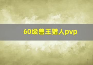 60级兽王猎人pvp