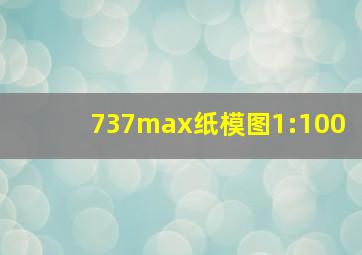 737max纸模图1:100