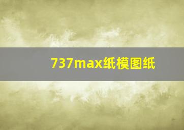 737max纸模图纸