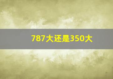 787大还是350大