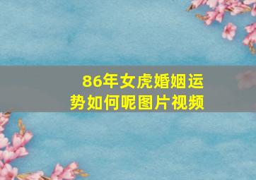 86年女虎婚姻运势如何呢图片视频