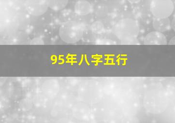 95年八字五行