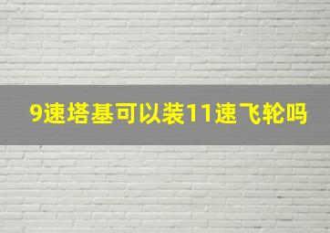 9速塔基可以装11速飞轮吗