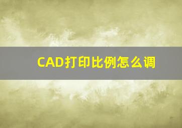 CAD打印比例怎么调