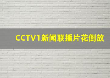 CCTV1新闻联播片花倒放